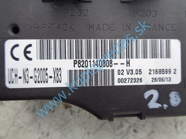 štartovací set na opel vivaro 2,0dci, 0281018497